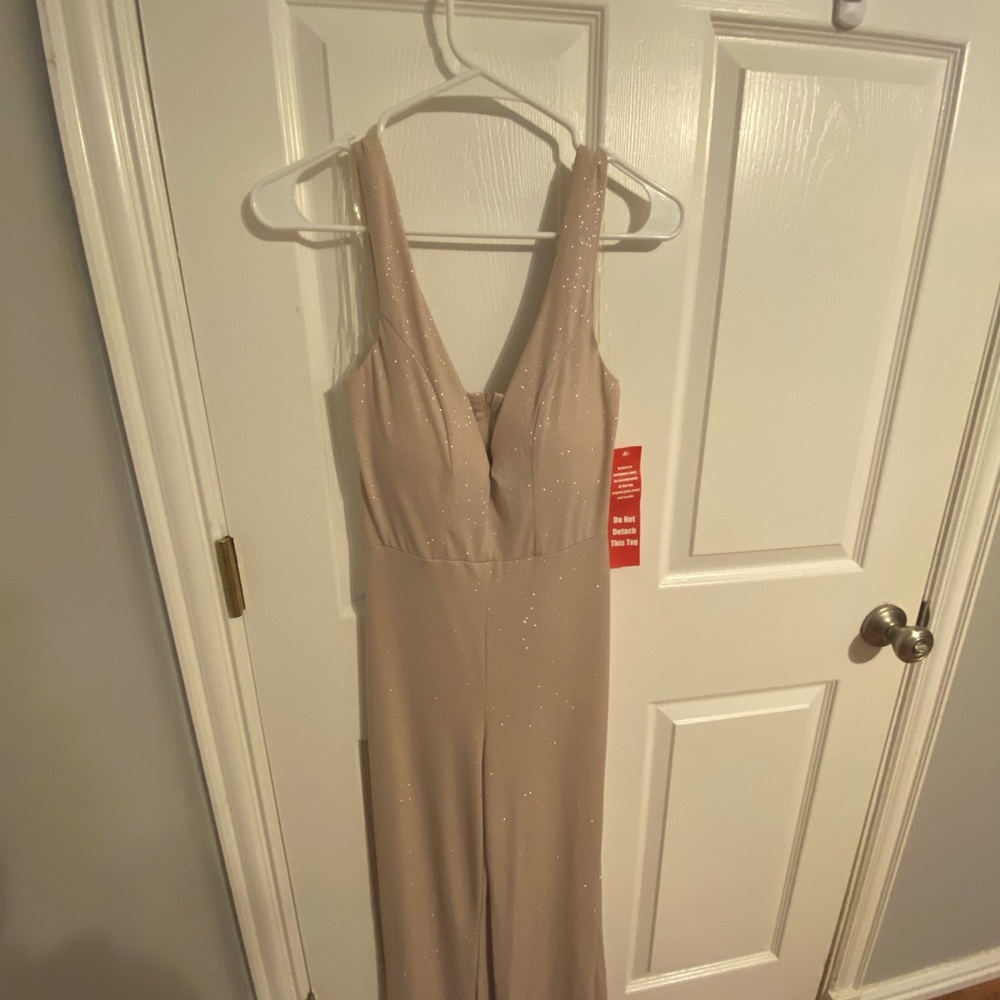 Sparkly light nude jumper